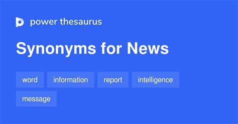 news synonym